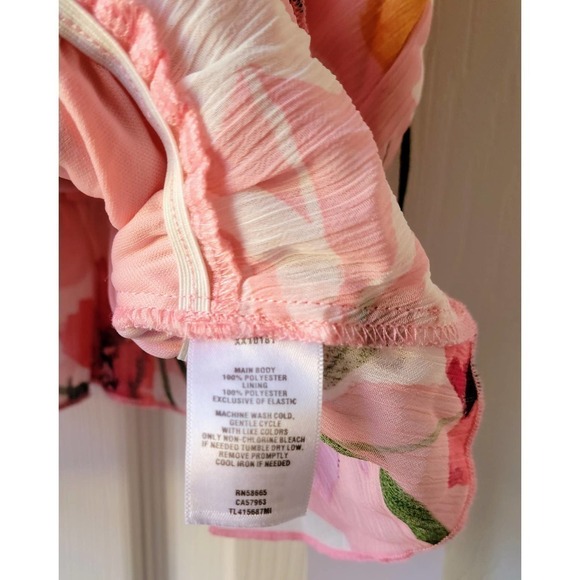 Leith Pink Floral Ruffle Cropped Camisole Nordstrom XL NWT - Picture 11 of 13